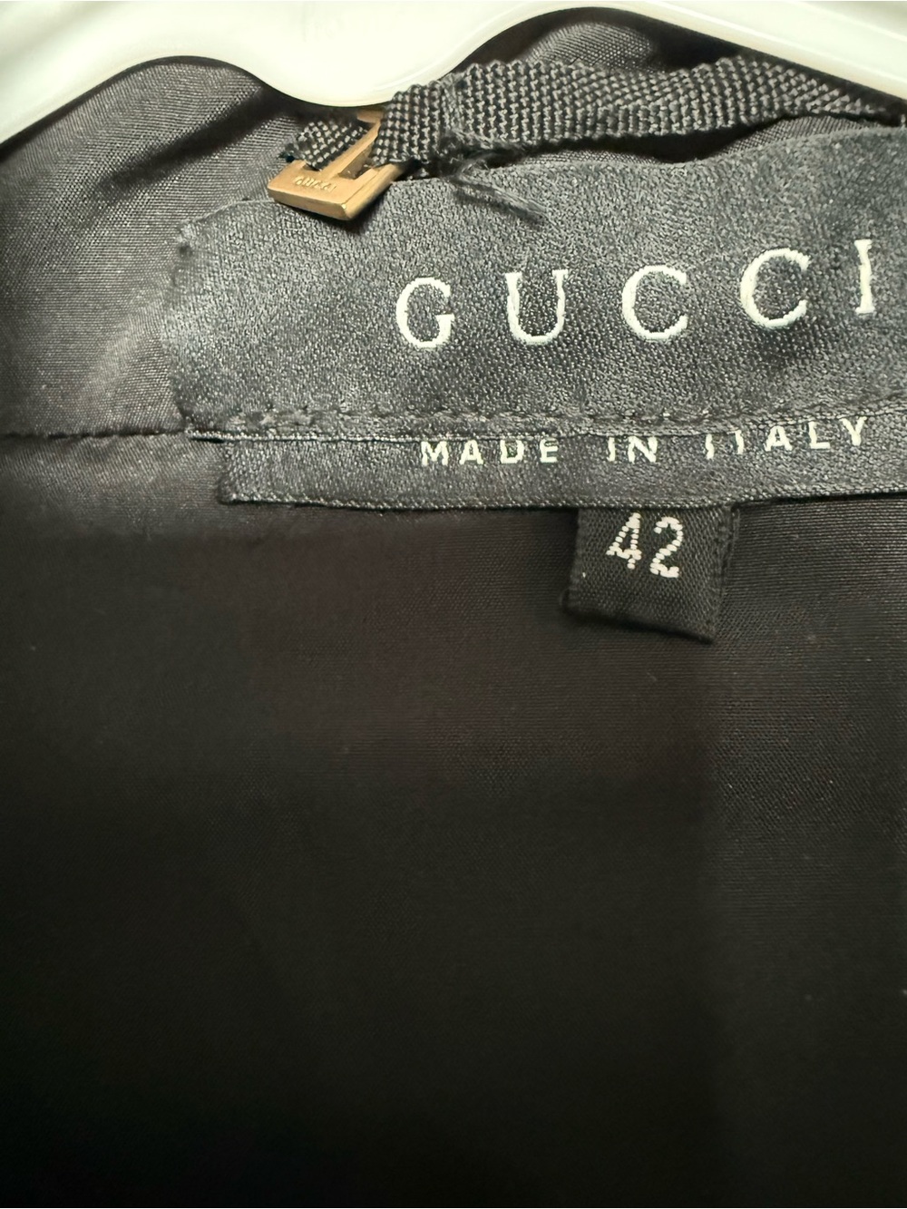 Gucci Black Bomber Jacket with Gold Buttons - Picture 2 of 5